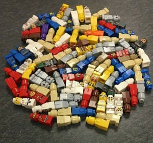 Mix-of-50-LEGO-Microfigs-skeleton-super-heroes-ninjago-orange-red-blue-236