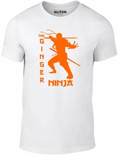 T-shirt ninja zenzero - divertente t-shirt kung fu capelli arti marziali scherzo cool stealth - Foto 3 di 7