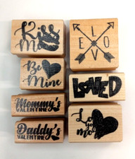 Valentine's rubber stamp set