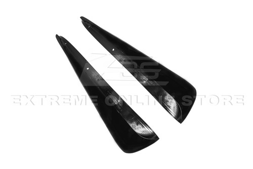 For 97-04 Corvette C5 | XL Extended GLOSS BLACK Rear Splash Guards Mud Flaps - Picture 10 of 11