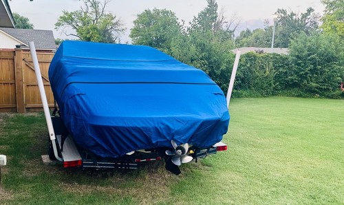 Extra Thick 1200D Boat Cover 16-18.5 Ft Waterproof Trailerable Heavy Duty Marine - Picture 11 of 11