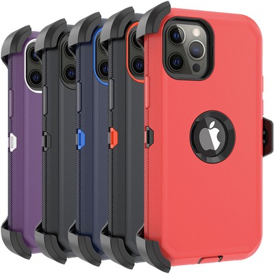 For Iphone 13 Pro Max 12 11 Xr Shockproof Case Belt Clip Fit Otterbox Defender Ebay