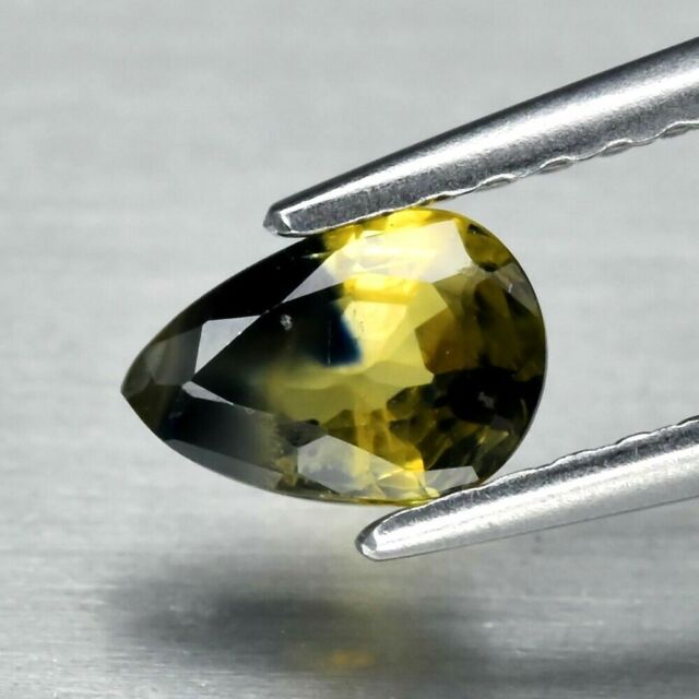 ★★ RARE !! SAPHIR JAUNE BLEU D'AFRIQUE : 6 mm x 4 mm ★★ p232.129T ★★ RARE !! SAPHIR JAUNE BLEU D'AFRIQUE : 6 mm x 4 mm ★★ p232.129T