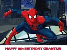 Spiderman Edible Cake Topper Decoration