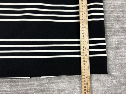 White House Black Market Skirt Womens 6 Black White Striped Straight Pencil Midi - Picture 7 of 13