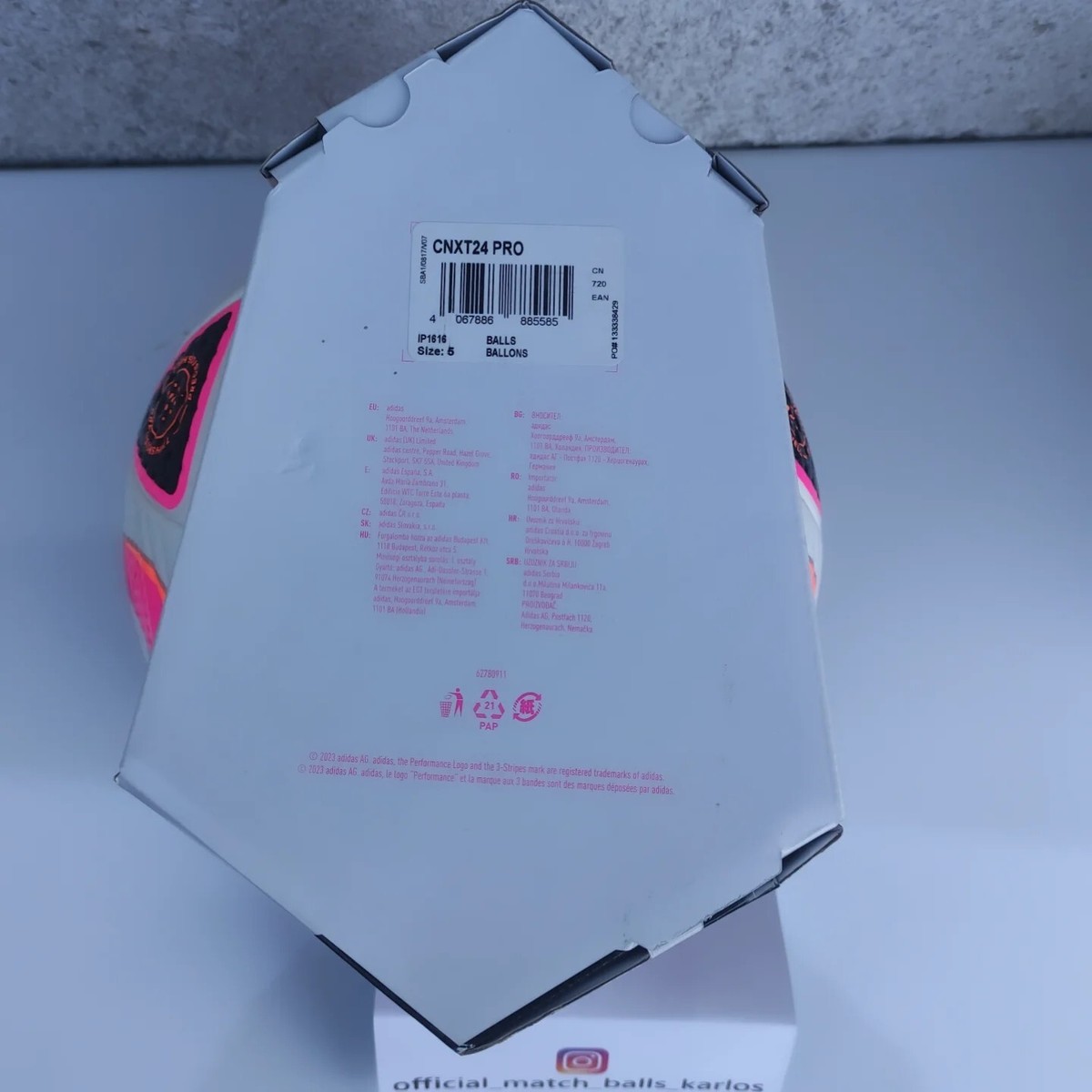 Official Match Ball Adidas Conext 24 Condition: New with the box