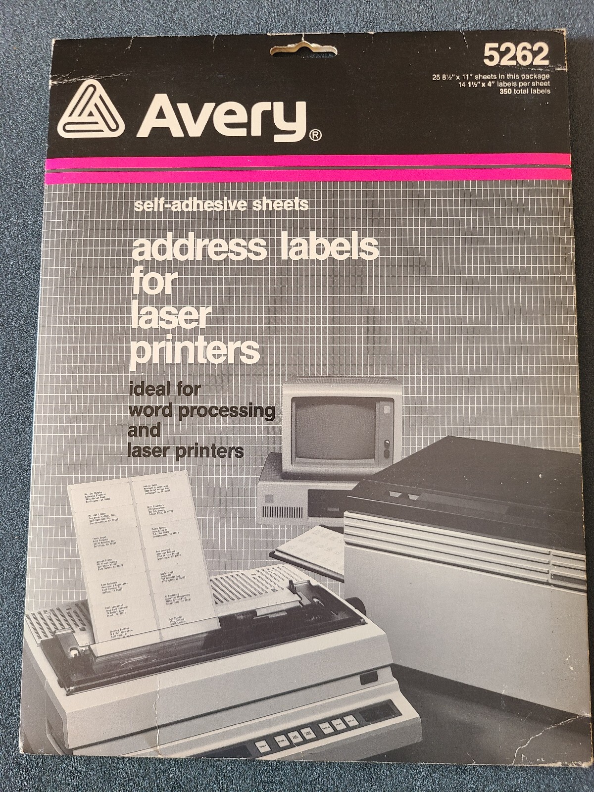 Avery 5262 Address Labels For Laser Printers, 19 Sheets of 25 Free