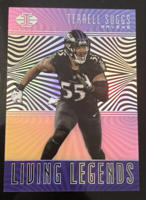 2018 Panini Illusions TERRELL SUGGS Living Legends Missing AUTO Error SP! RAVENS