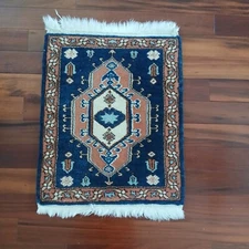 Pretty Vintage Turkish Oushak Throw Rug