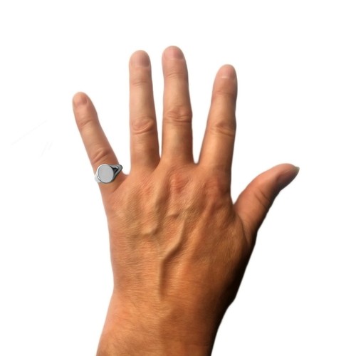 Bespoke Sterling Silver Oval Signet Rings Stamped 925 UK HM Large Medium Small - Picture 22 of 34