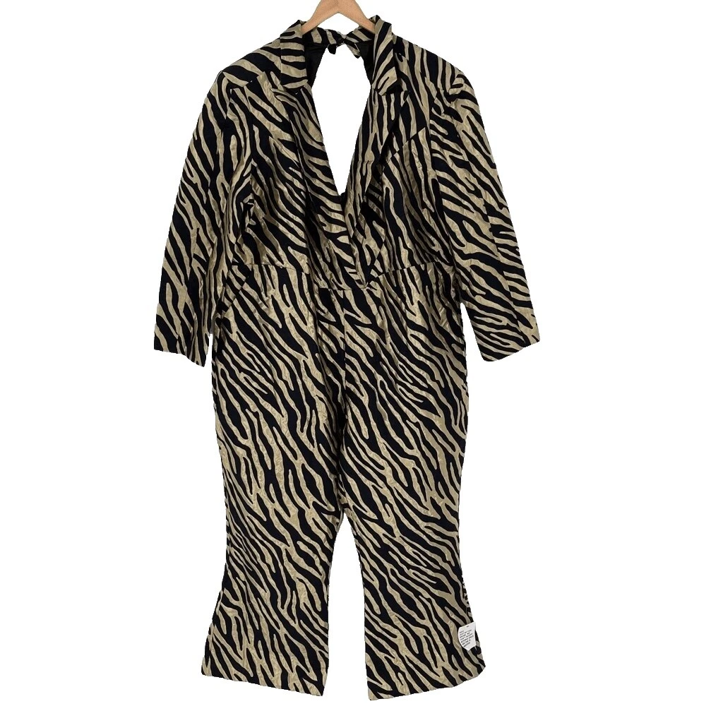 Macacão estampa animal de Nylon macacões e Jardineiras para mulheres