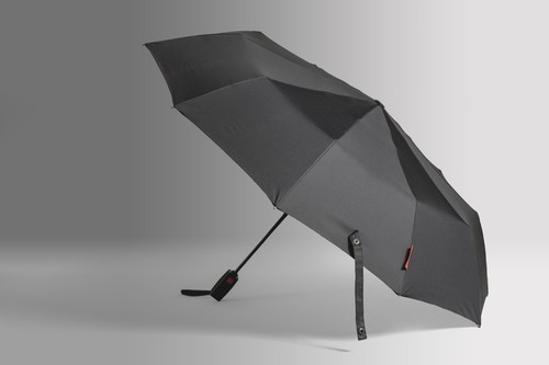 Paraguas plegable automático compacto de lujo de marca de Hidewise London negro gris - Imagen 10 de 18