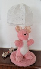 Vintage Très Belle Lampe de Chevet Ours Peluche Rose Fonctionne Déco Rétro Kitch