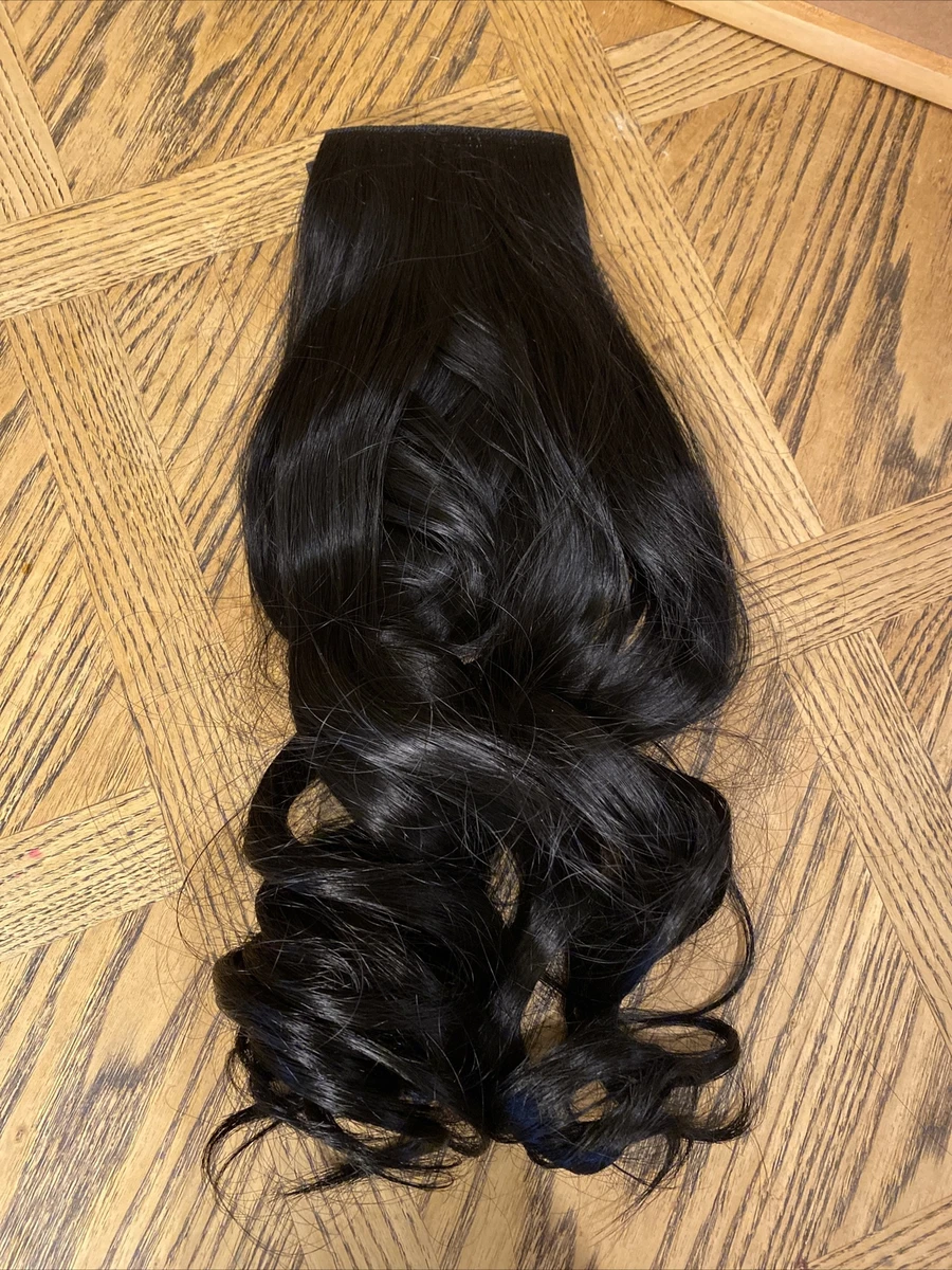 Sarla Halo Hair Extensions Natural Black Big Curls m01 18