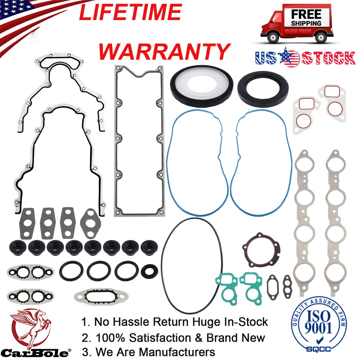 IV LS Gasket Set Kit & LS9 Head Gaskets For LS1/LS6/LQ4/LQ9/4.8/5.3/5.7 IV LS Gasket Set Kit & LS9 Head Gaskets For LS1/LS6/LQ4/LQ9/4.8/5.3/5.7