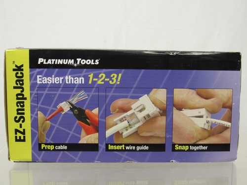 Platinum Tools EZ-SnapJack Cat6, Green. 40 pc / Installer Pack. - Picture 2 of 4