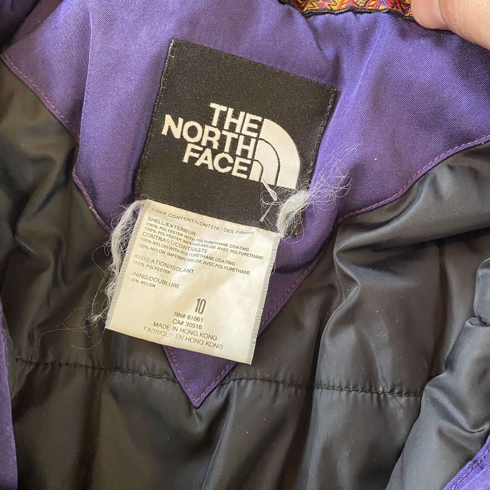 VINTAGE 90's THE NORTH FACE Purple Snow Ski Jacke… - image 5