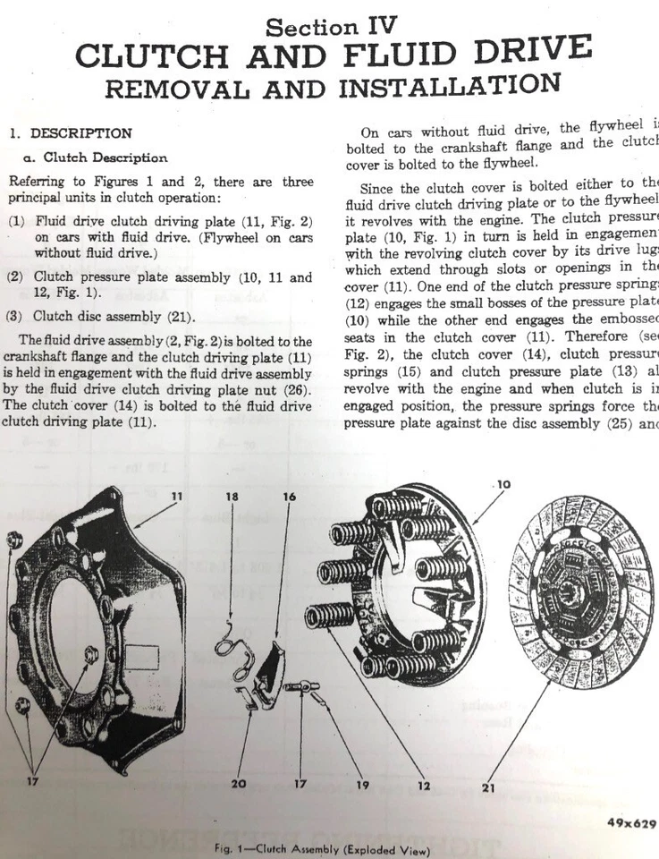 For 1946-1954 Dodge Chrysler Desoto Manual Shop Fluid Drive & Semi Auto Trans. - Image 3 of 4