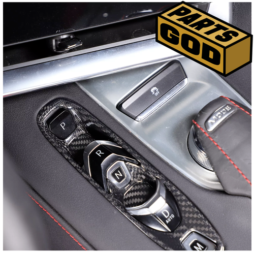 Corvette C8 Real Carbon Fiber Interior Shifter Trim fits 2020-2025 - Picture 9 of 11