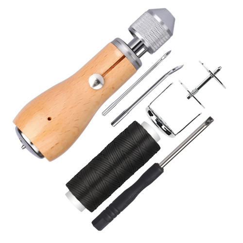 New Sewing Awl Tools Kit Leather Sail & Canvas Repair DIY Handmade Accessories L - Picture 6 of 9