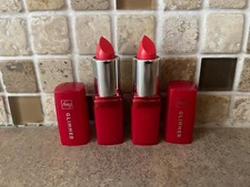 LOT OF 2 AVON FMG GLIMMER SATIN LIPSTICK POPPY 0.10 OZ M7-4(9)