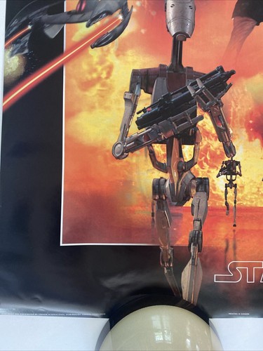 Póster de Star Wars Episodio 1 La amenaza fantasma Los villanos promoción comercial - Imagen 4 de 6