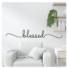 Blessed Religious Inspirational Wall Decal Sticker Quote Home Vinyl Decor