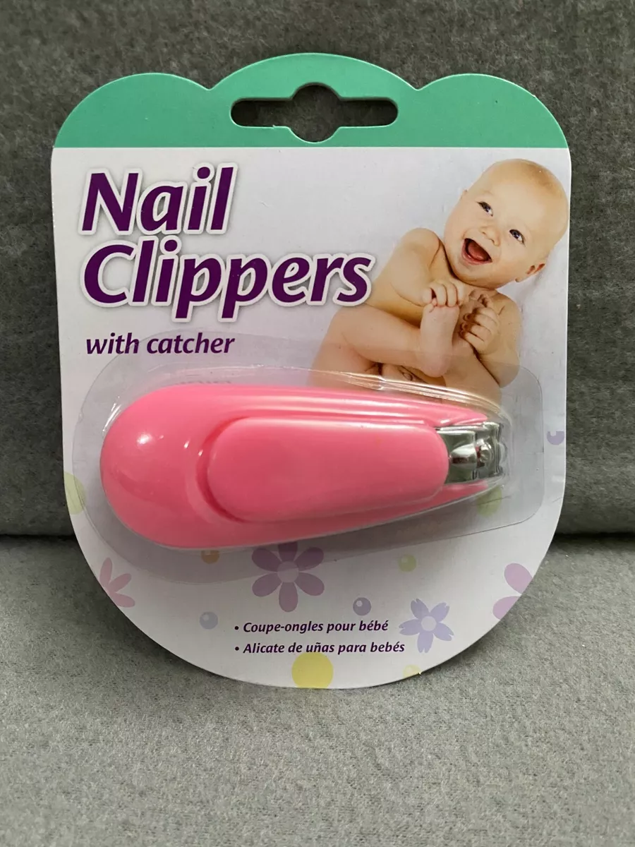 Baby Finger Nail Clippers Safety Cutter Toddler Infant Manicure Catcher