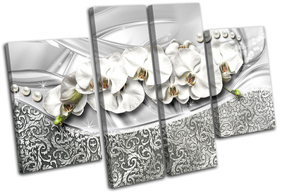 Modern Floral Abstract MULTI Leinwand Wand Kunst Bild drucken