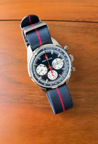 RED STAR SEAGULL ST1903 Aviator Pilot Chronograph Watch Paul Newman Panda 41.5mm - Picture 25 of 37