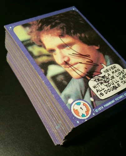 Robin Williams 1979 Topps Mork and Mindy Set completo autografo firmato autografo - Foto 2 di 3