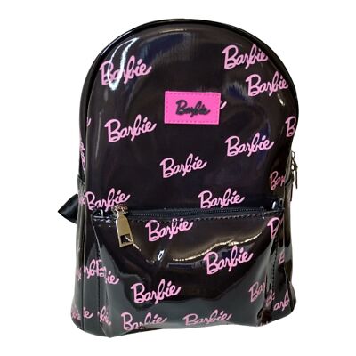 Barbie Logo Miniso Backpack Black Pink Women's Bag | eBay