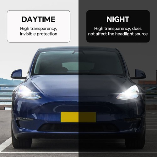 For Tesla Model Y 2020-2024 Front Precut Paint Protection Film Clear PPF TPU - Picture 6 of 20