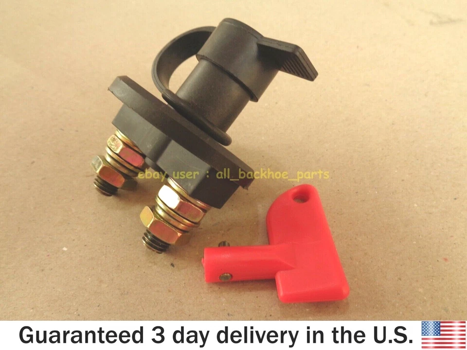 JCB BACKHOE - BATTERY ISOLATOR SWITCH WITH KEY (PART NO. 701/20800) - Image 2 of 4