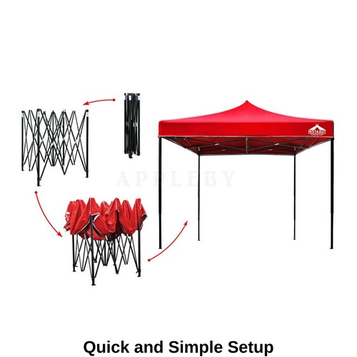 3x3m Outdoor Gazebo Pop Up Tent Folding Marquee Wedding Party Camping Canopy New - Picture 5 of 68