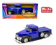 1/24 Welly 1953 Chevrolet 3100 Pickup Truck LOWRIDER Black Blue 22087 LRW-BL