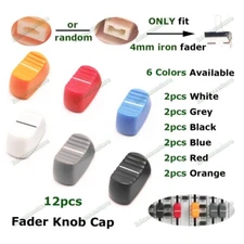 12 AFT Slide Fader Knob Cap 23.2mmLx12mmW for Behringer Mixer hole 4mm(6 Colors)
