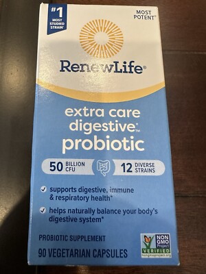 RenewLife Ultimate Flora Extra Care Probiotic 50 Billion Cfu 90 Veg Caps EXP2027