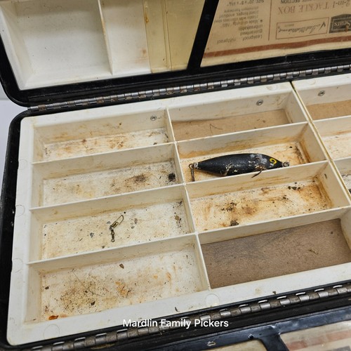 Vintage Sears Ted Williams 2-in-1 Tackle Box mit abnehmbarer Tasche Angelkoffer - Bild 12 von 17