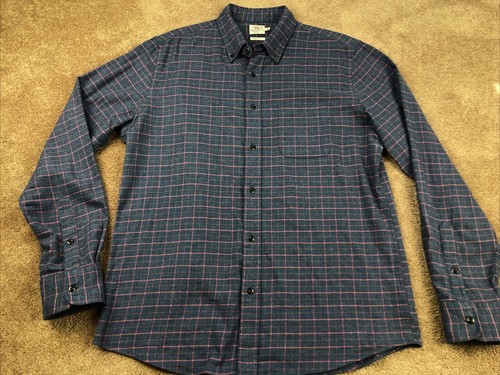 Faherty blau & rot kariertes Flanellhemd Größe Large - Bild 2 von 5