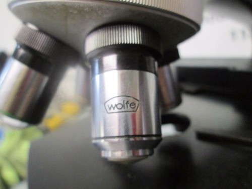 Microscopio Wolfe Wetzlar 785485 negro vintage 360 grados giratorio 4 lentes - Imagen 12 de 12