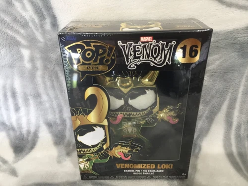Funko Pop! Pin #16 Marvel Comics Venom - Venomized Loki Enamel Pin Disney NEW