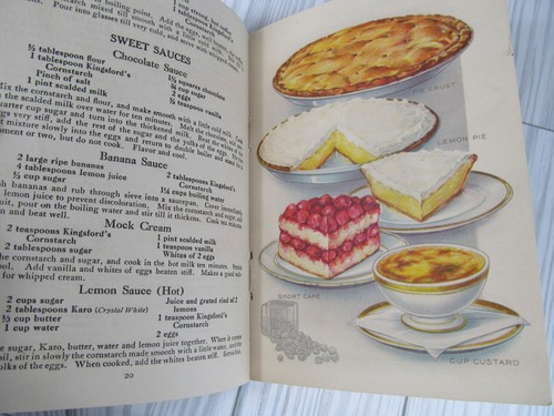 Old Corn Products Recipe Book Emma Hewitt 1920s Karo Color Food Dishes Vtg A1 - Picture 4 of 10