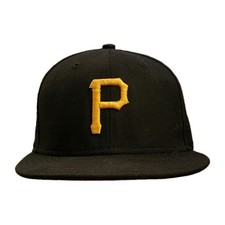 Pittsburgh Pirates New Era 59FIFTY Youth Hat 6 3/4 Black WOOL MLB Fitted Vintage