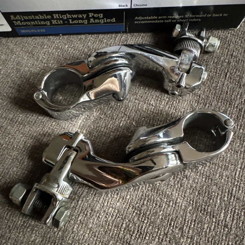 Harley-Davidson OEM Long Angle Adjustable Highway Peg Mounts Only 50829-07A - Image 2 of 4