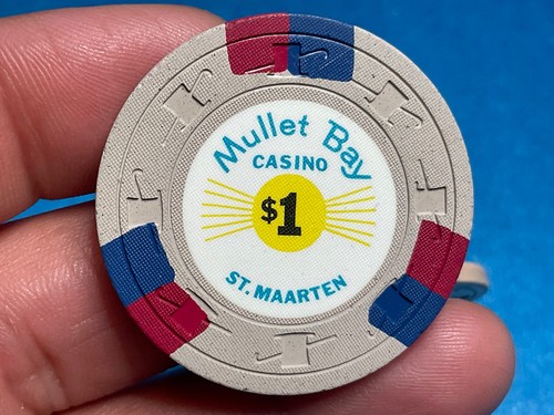 $1————MULLET BAY ————-ST .MAARTEN CASINO CHIP ——Z-2816 - Picture 2 of 3