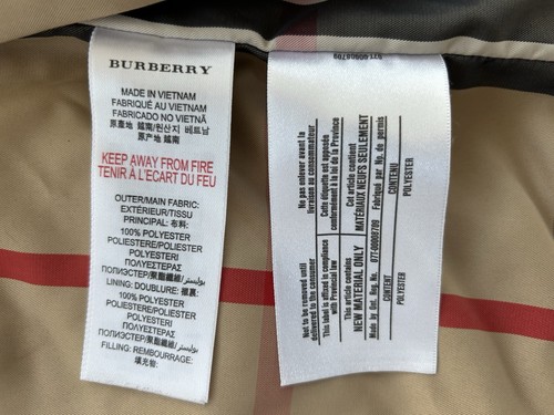 Burberry Jacket Light Pink Nova Check Quilted Lined Coat Toddler Baby 18 Months - Bild 5 von 5
