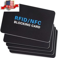 5 Pack RFID Blocking Card Protects Entire Wallet NFC Debit Credit Cards New