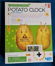 Potato Clock Kit Green Science 4M Kidz Lab Ages 8+ NEW STEM Education Open Box 