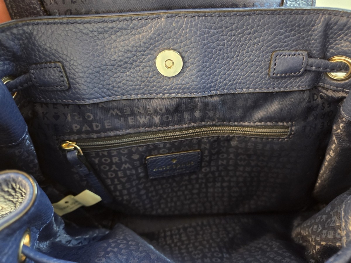 KATE SPADE Mulberry Street Small Breezy Blue Pebbled Leather  display picture 1